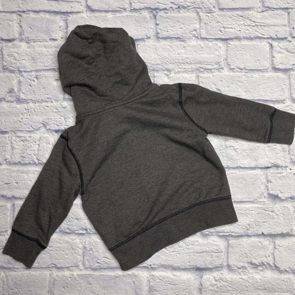 babyGap Button Down, Hooded Sweatshirt in Grey